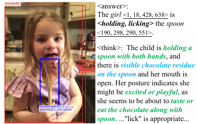 Zoomed qualitative example of a child holding a spoon with chocolate residue.